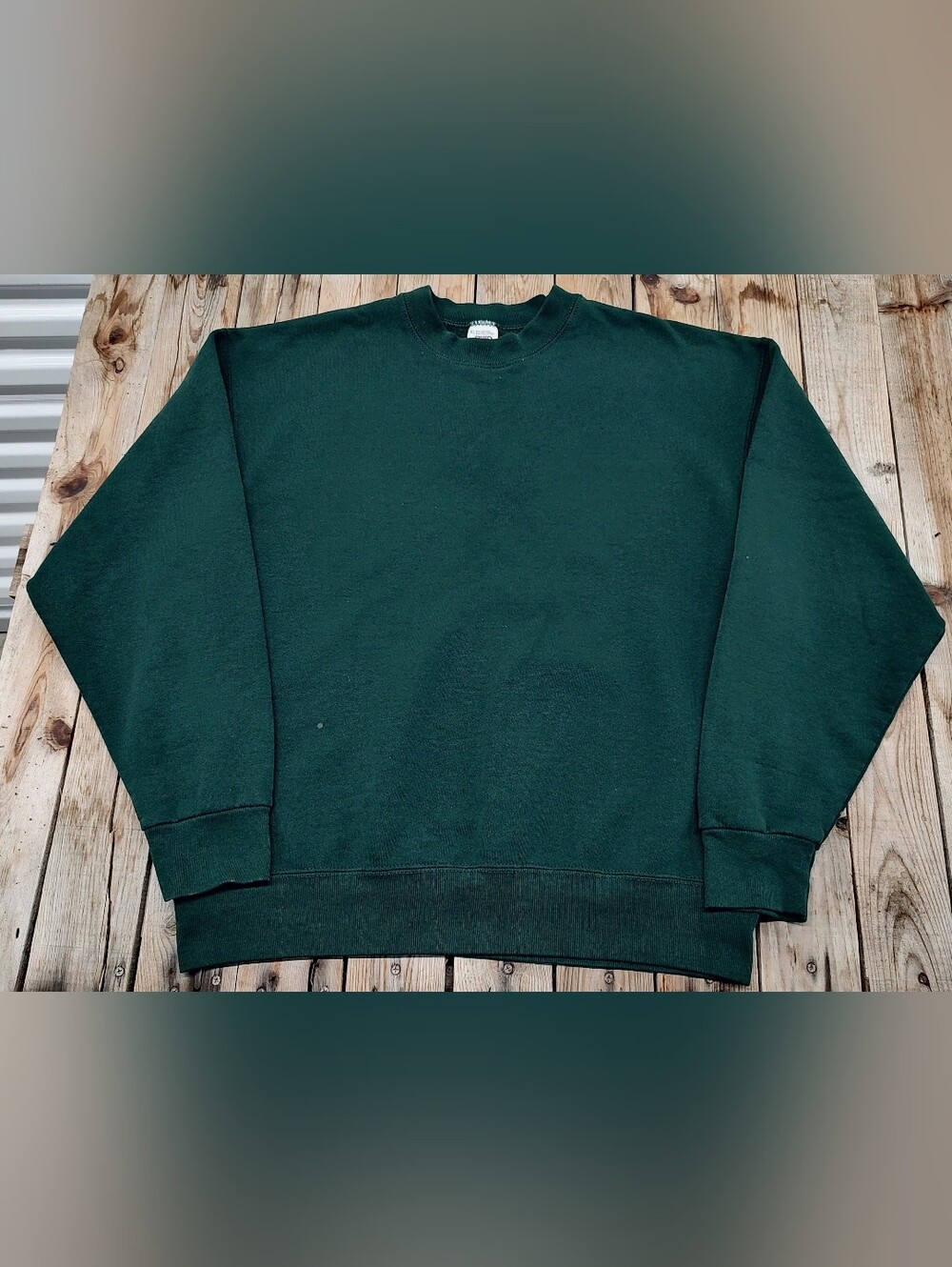 Vintage 90's B.V.D. Forest Green Sweatshirt made in USA  men's Size XL